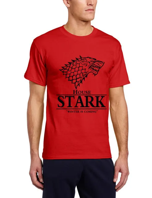 2017 Men  T Shirt House Stark Winter Is Coming printed summer style tees Male harajuku top fitness brand clothing