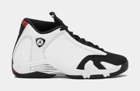 Air Jordan 14 Retro Black Toe Mens Lifestyle Shoes (White/Black/Varsity Red/Metallic Silver)