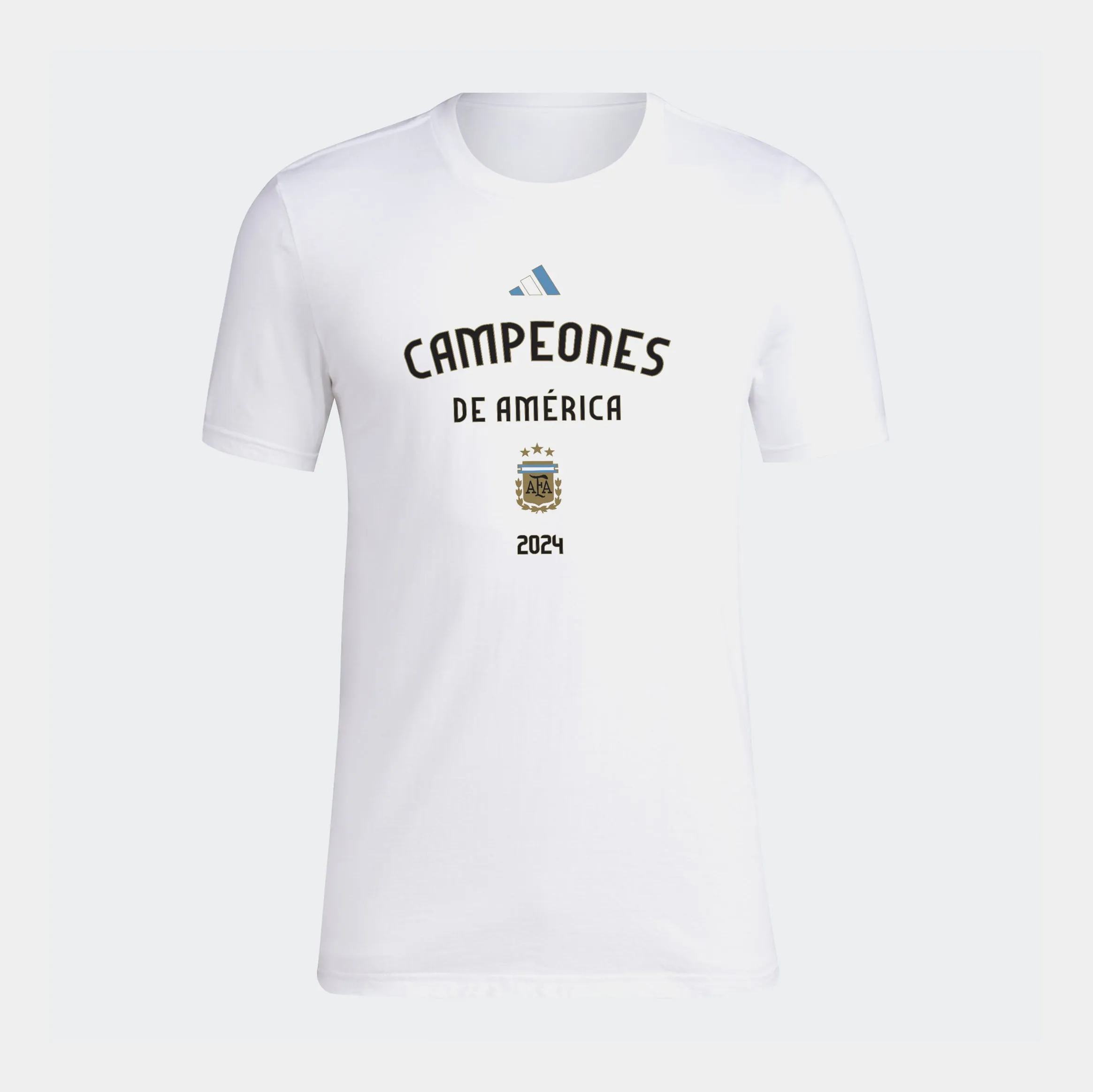 Argentina Campeones De America Mens Short Sleeve Shirt (White)