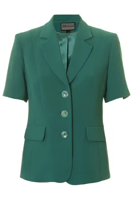 Busy Clothing Womens Jade Green Short Sleeve Jacket