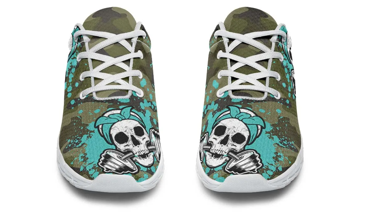 Camoturquoise Splat Skull