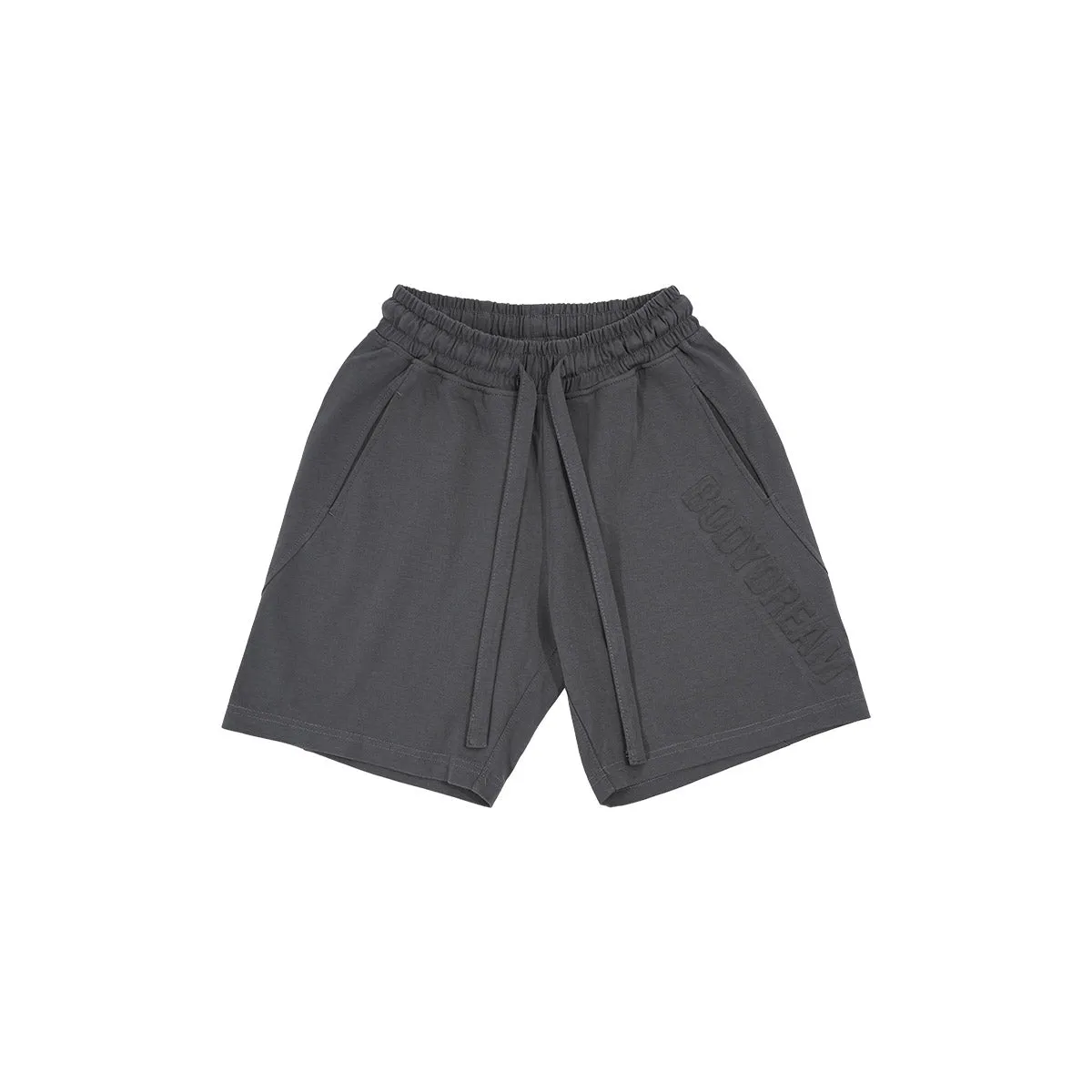 Cold Wall Logo Embossed Charcoal Track Shorts