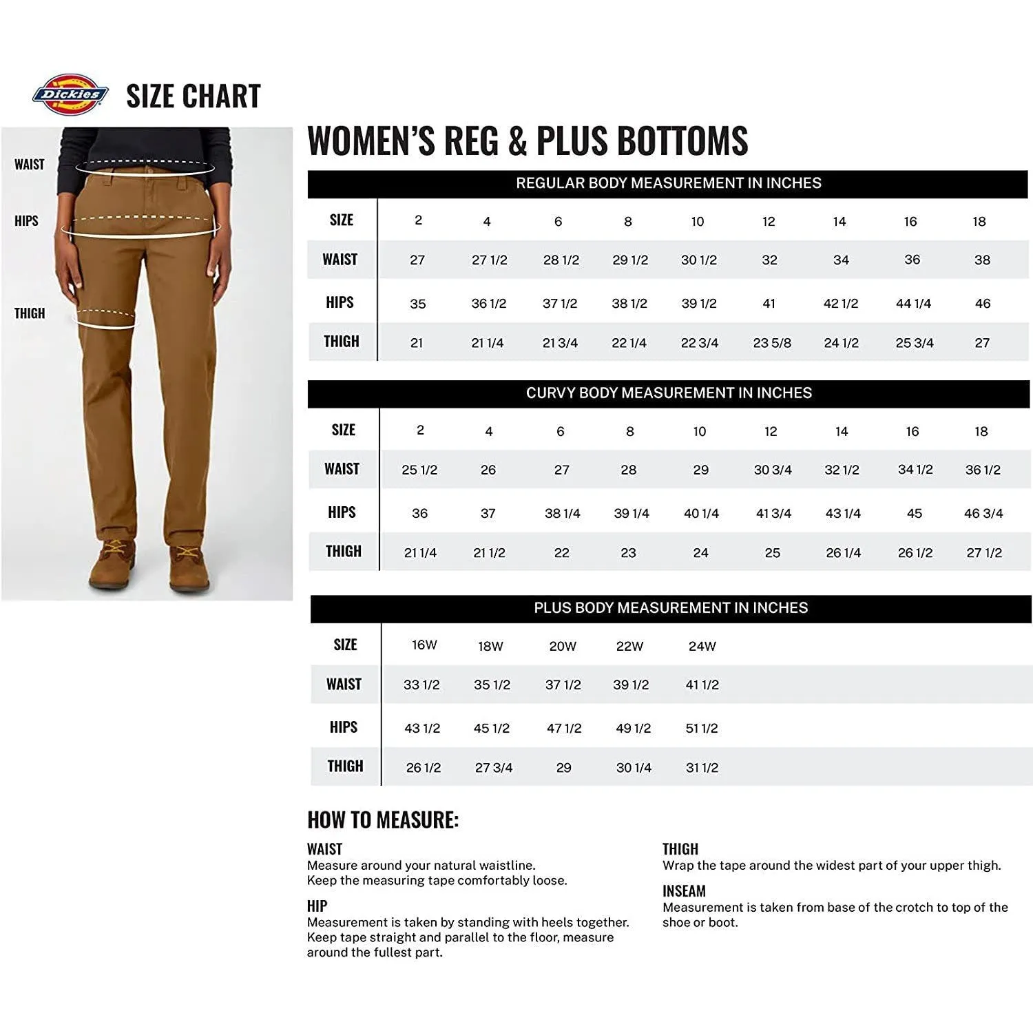 Dickies Women's Perfect Shape Denim Jean-Bootcut Stretch