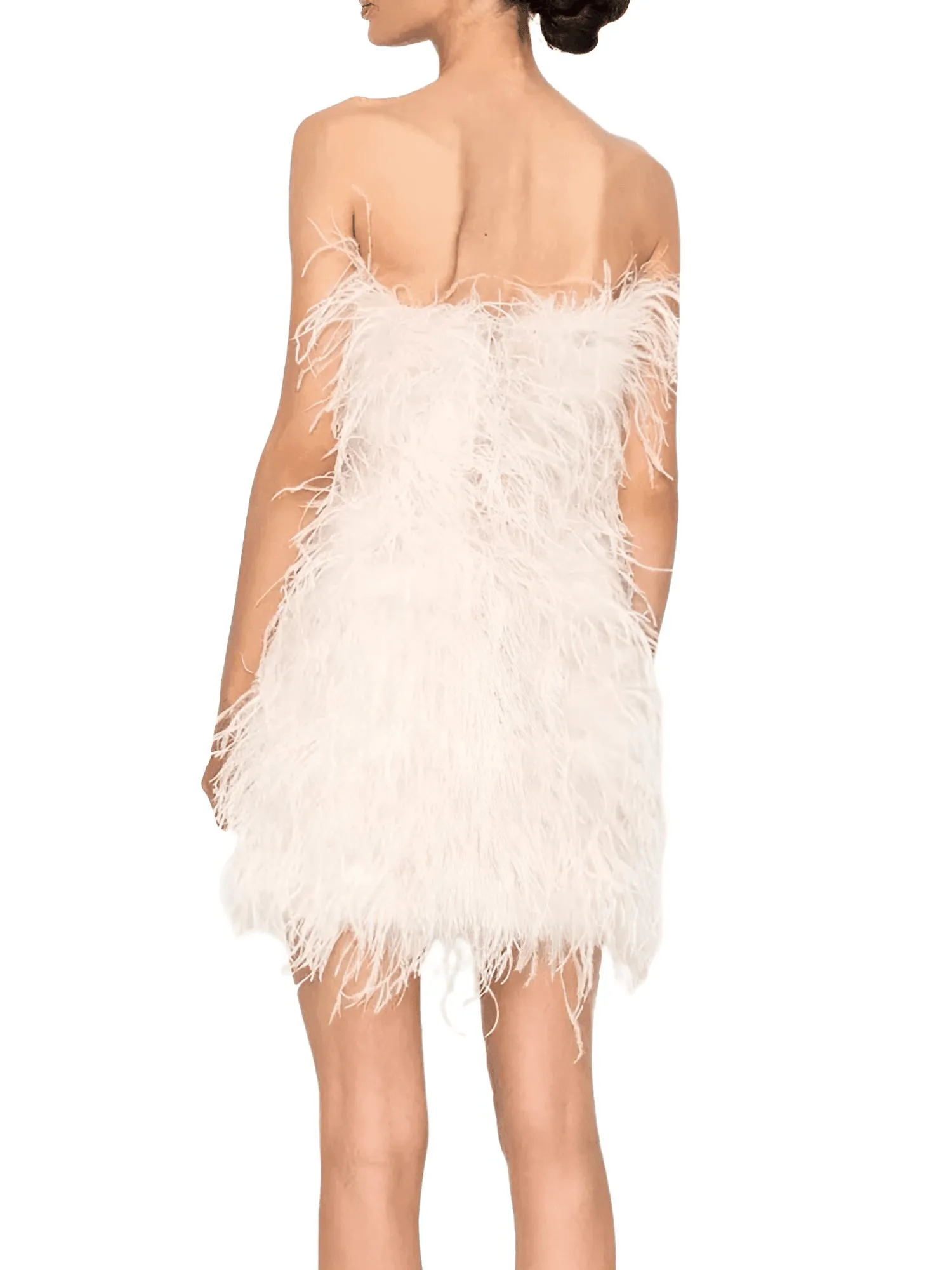 Elegant 100% Ostrich Feather Mini Dresses - In 11 Colors!