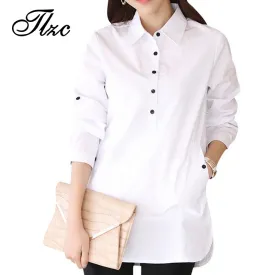 Elegant Blouse White Shirt Women Size S-3XL Ladies Office Shirts Formal & Casual Cotton Blouse Fashion Blusas Femininas