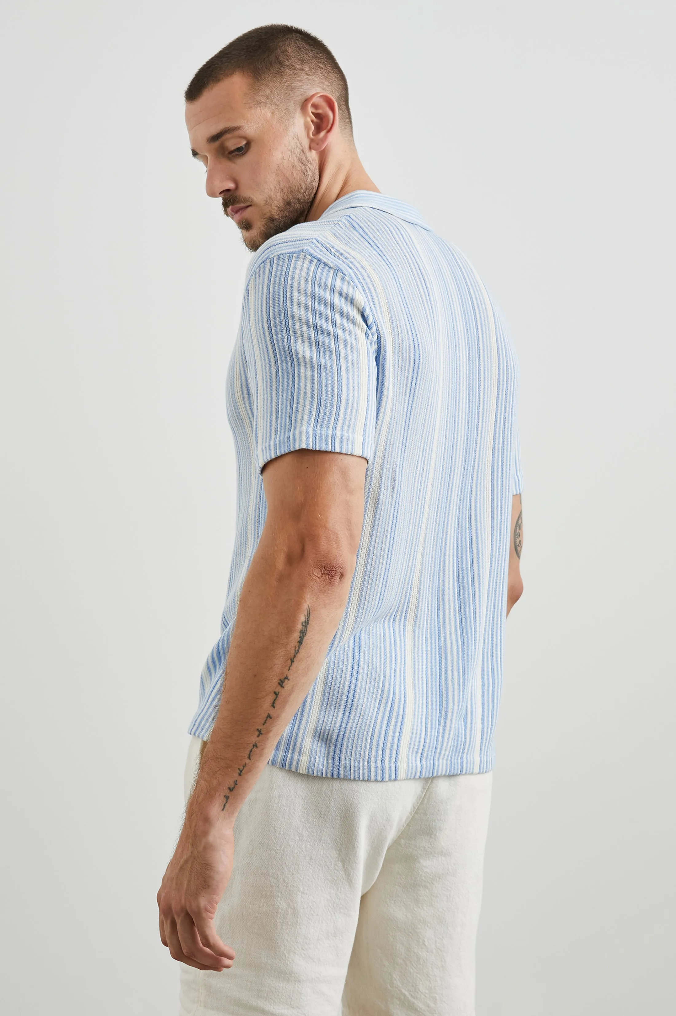 ETANNE POLO SHIRT - MERIDIAN ECRU STRIPE