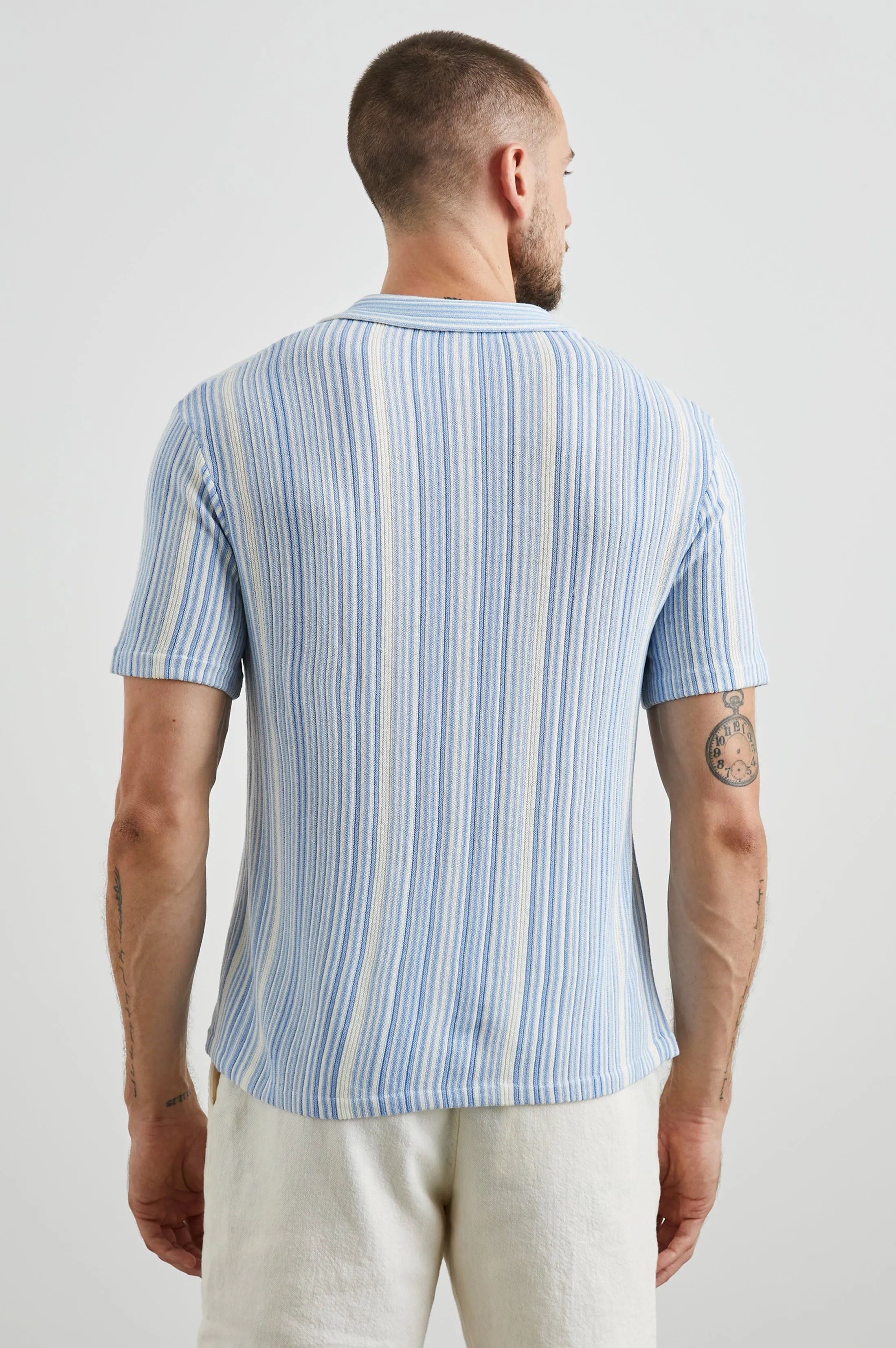 ETANNE POLO SHIRT - MERIDIAN ECRU STRIPE