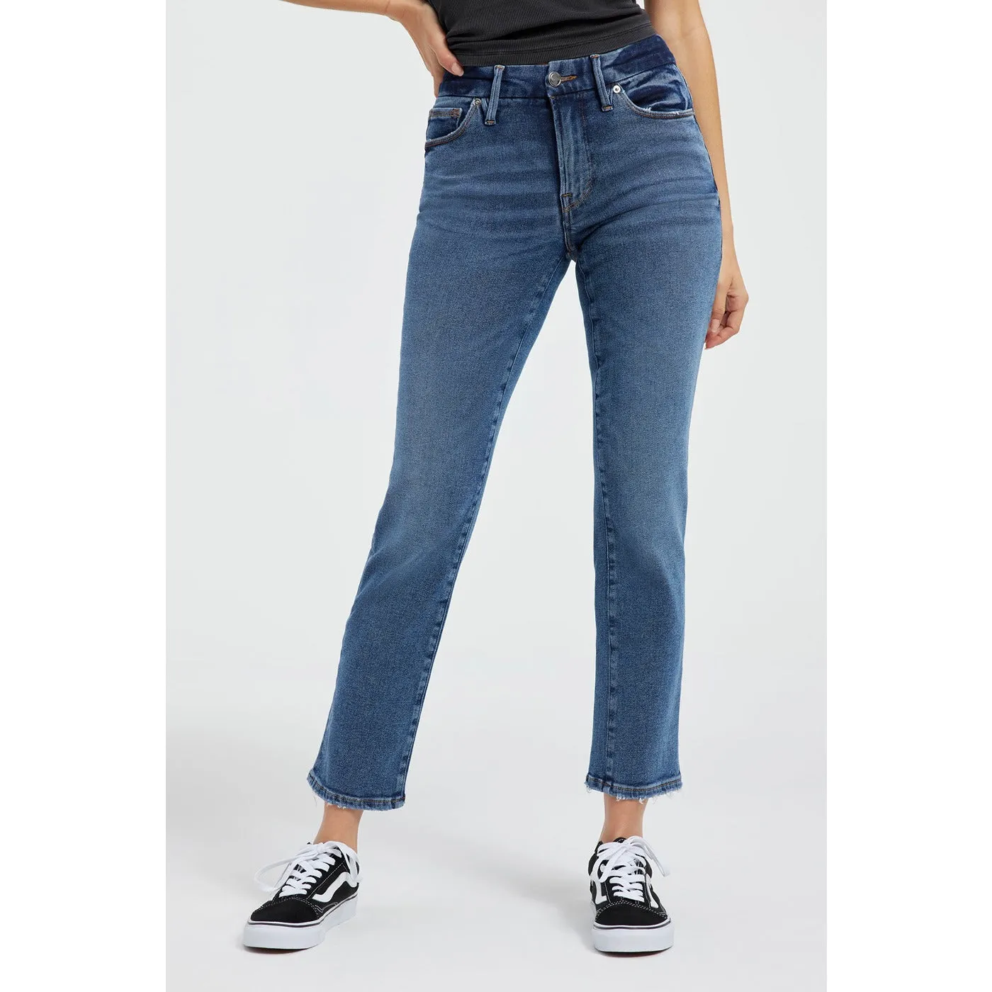 GA Straight Legs Stretchable Blue Jeans