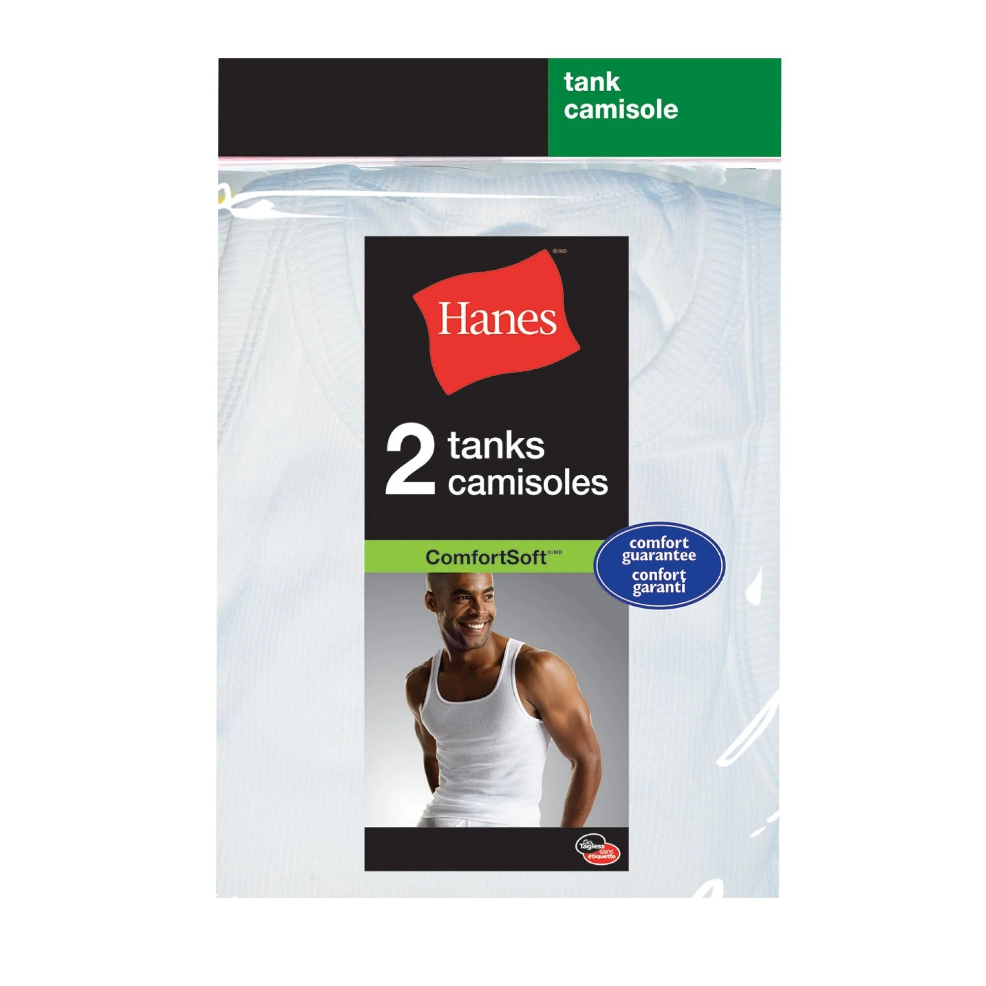 Hanes | 2-Pack White Tank Tops