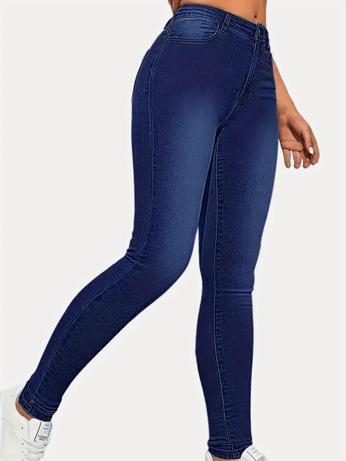 High Rise Skinny Jeans Stylish Stretch Denim Pants for Women