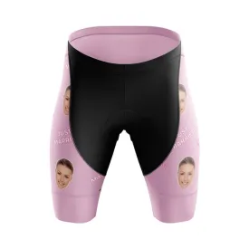 Just Married Custom Face Shorts (Pink)