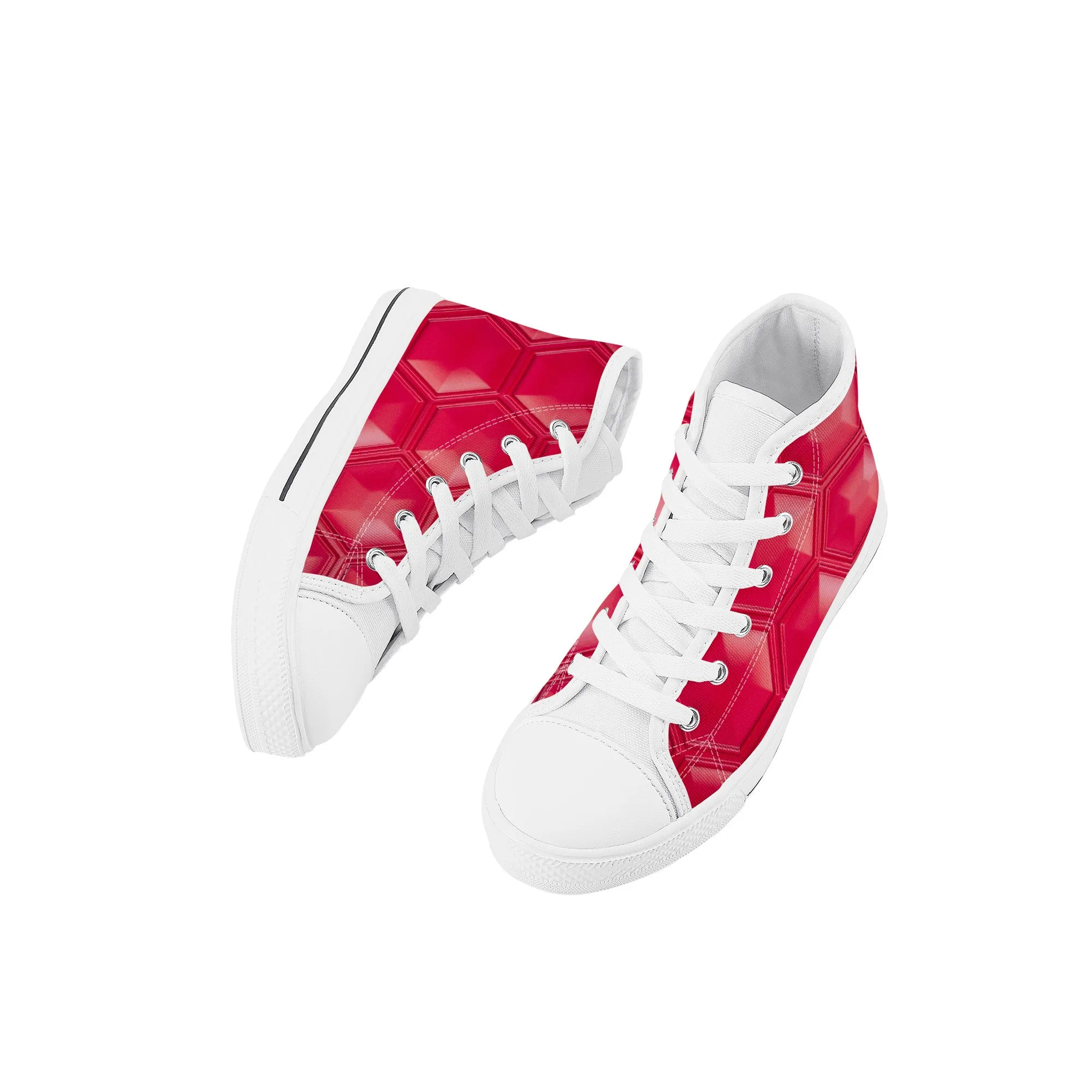 Kids High Top Sneakers - Pink