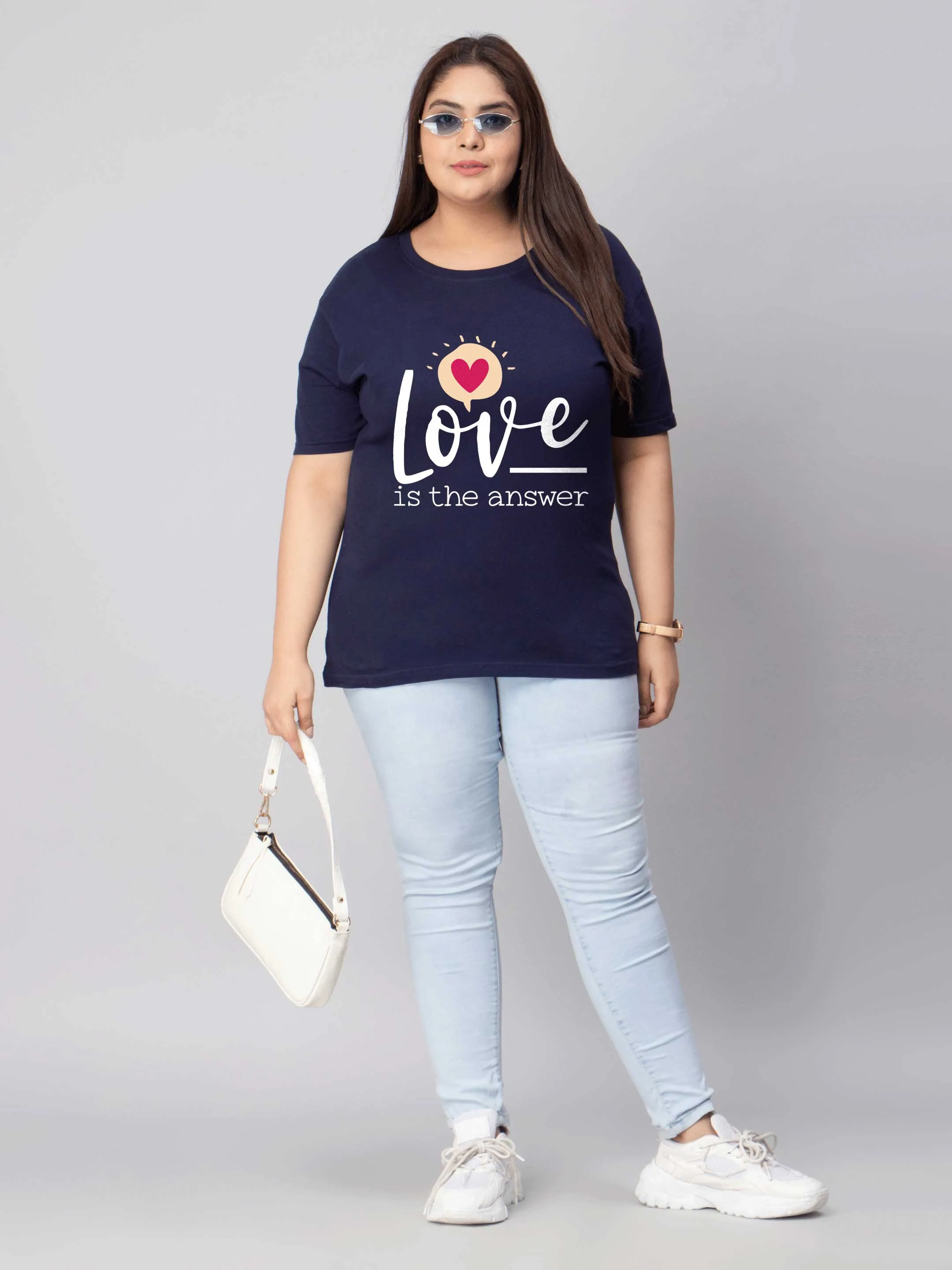 Love Is The Answer Plus Size Women T-Shirt