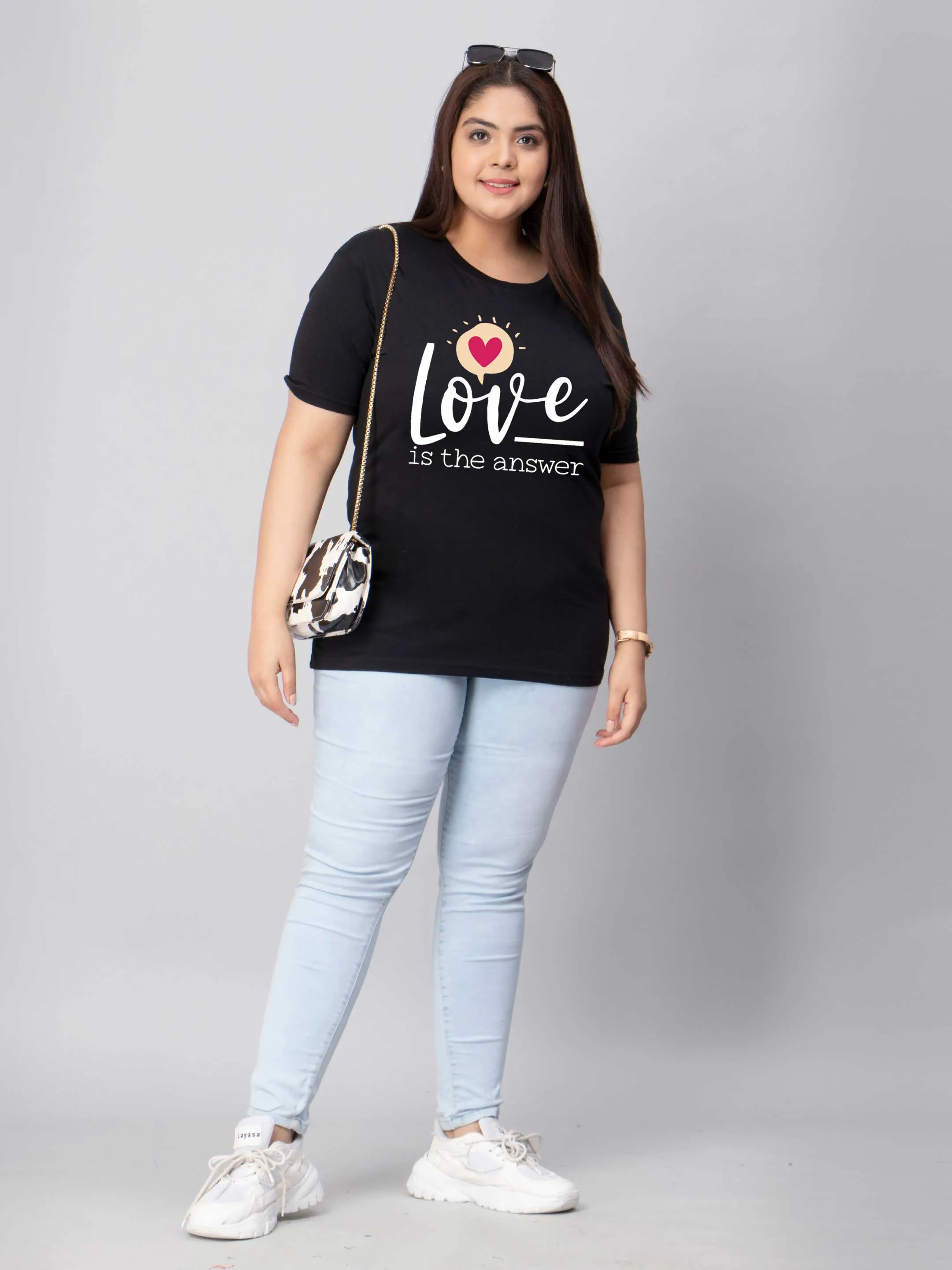 Love Is The Answer Plus Size Women T-Shirt