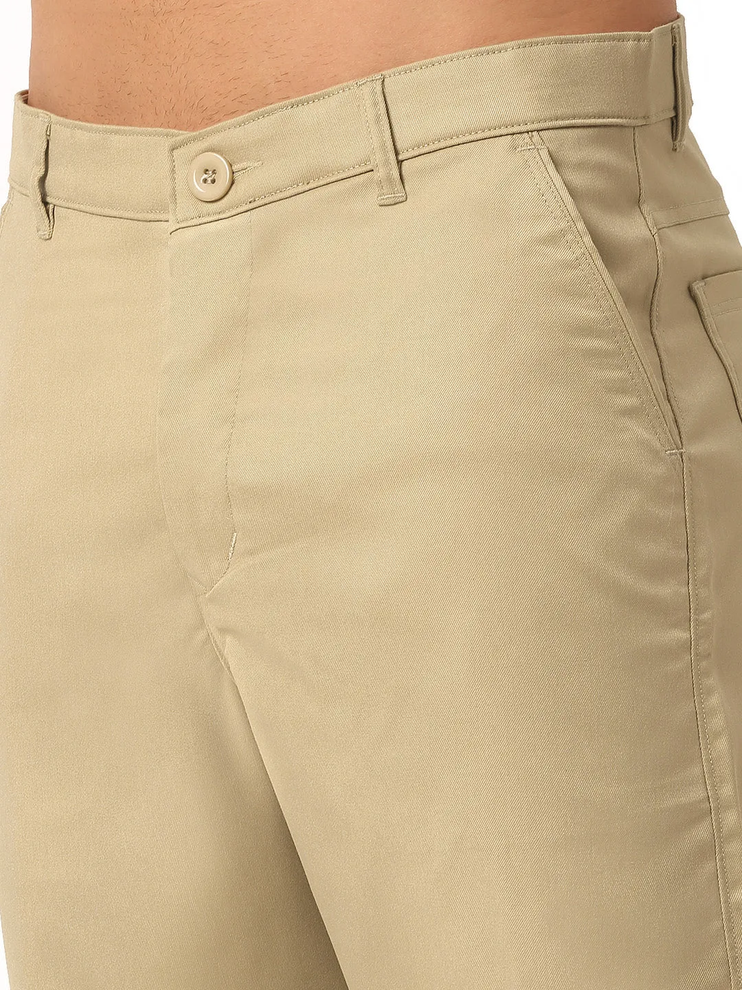 Men'S Casual Cotton Solid Shorts