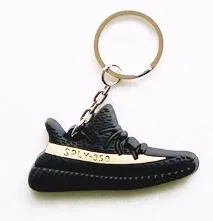 Mini Silicone YEEZY BOOST 350 V2 Shoes Keychain Bag Charm Woman Men Kids Key Ring Key Holder Gift SPLY-350 Sneaker Key Chain