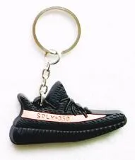 Mini Silicone YEEZY BOOST 350 V2 Shoes Keychain Bag Charm Woman Men Kids Key Ring Key Holder Gift SPLY-350 Sneaker Key Chain