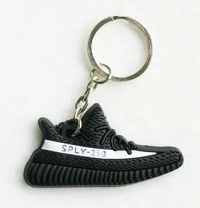 Mini Silicone YEEZY BOOST 350 V2 Shoes Keychain Bag Charm Woman Men Kids Key Ring Key Holder Gift SPLY-350 Sneaker Key Chain