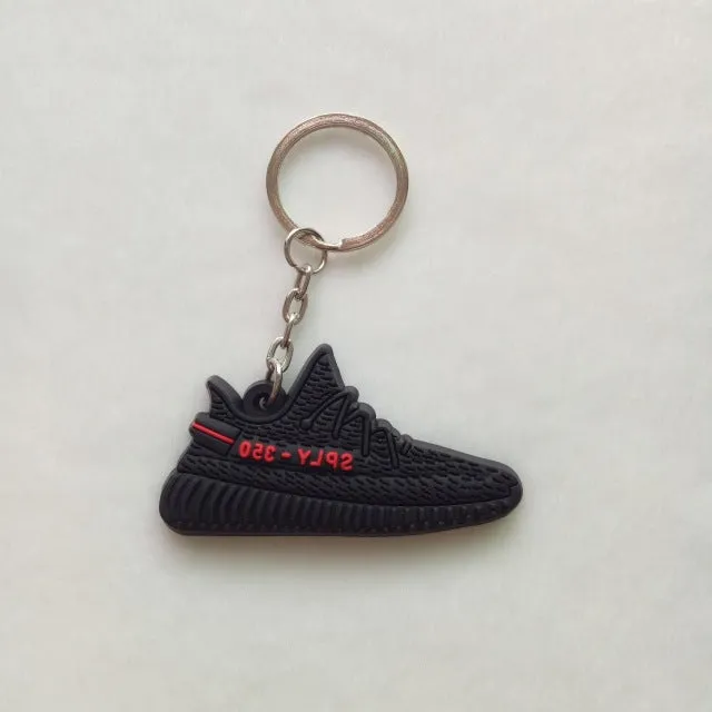 Mini Silicone YEEZY BOOST 350 V2 Shoes Keychain Bag Charm Woman Men Kids Key Ring Key Holder Gift SPLY-350 Sneaker Key Chain