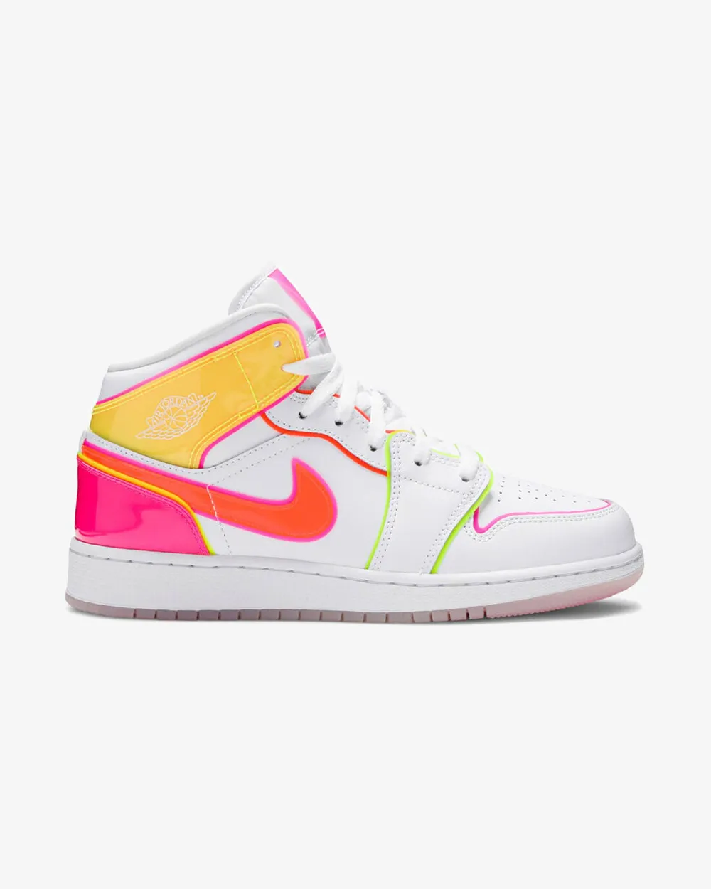 NIKE AIR JORDAN1 MID GS EDGE GLOW (NEW)