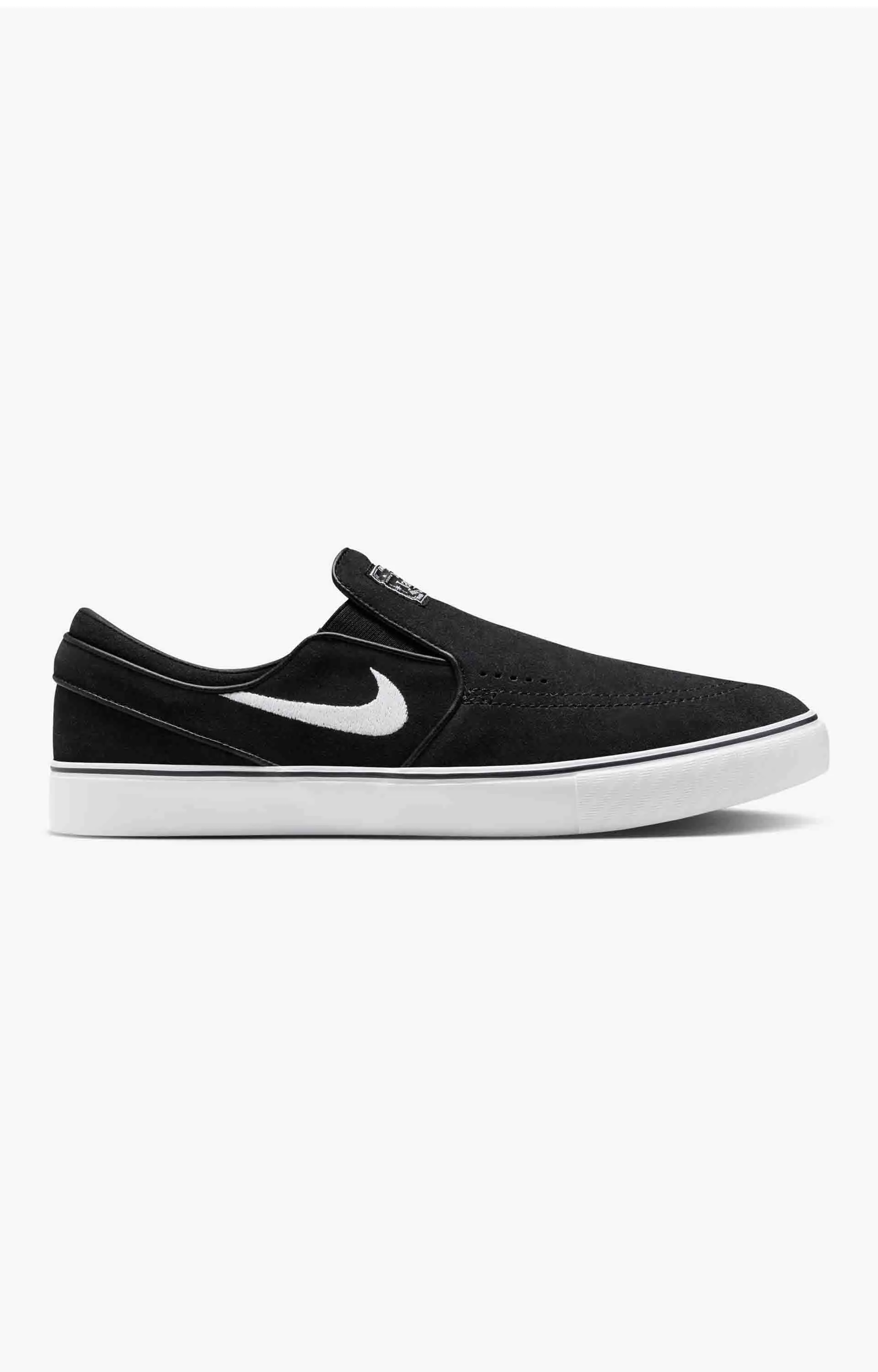 Nike SB Janoski Zoom Slip On Shoe, Black White