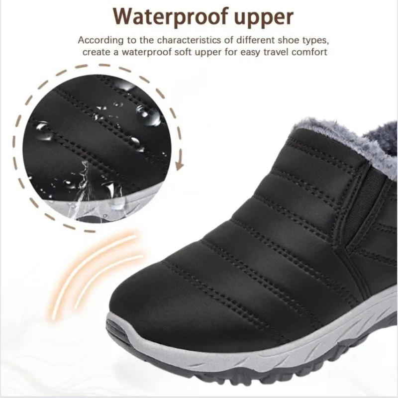 OCW Orthopedic Women Boot Waterproof Arch Support Slip On Ankle Boots