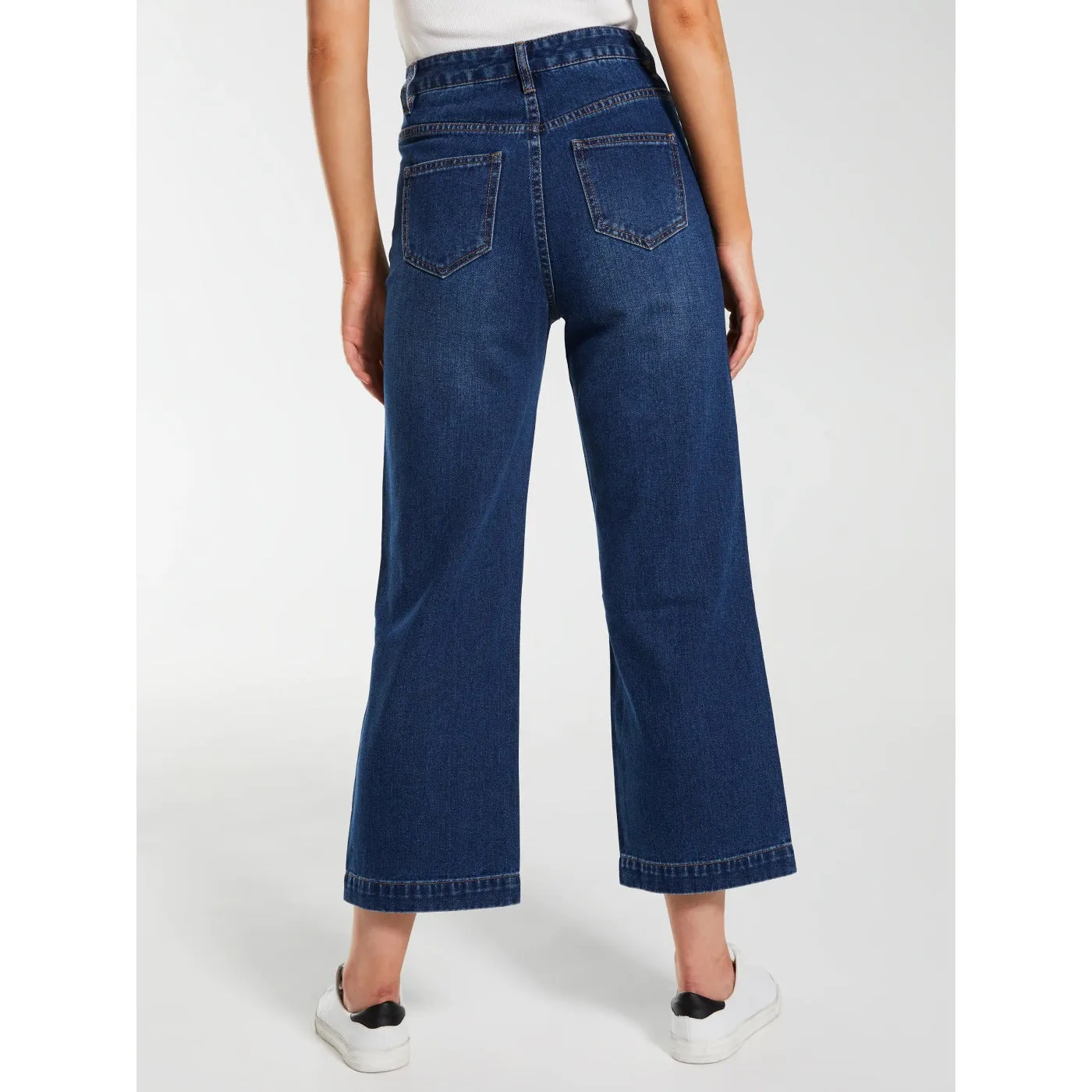 ON High Rise Slim Wide Leg Jeans