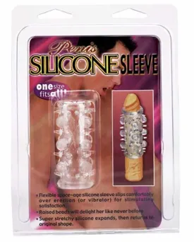 Penis Silicone Sleeve W-raised Nodules