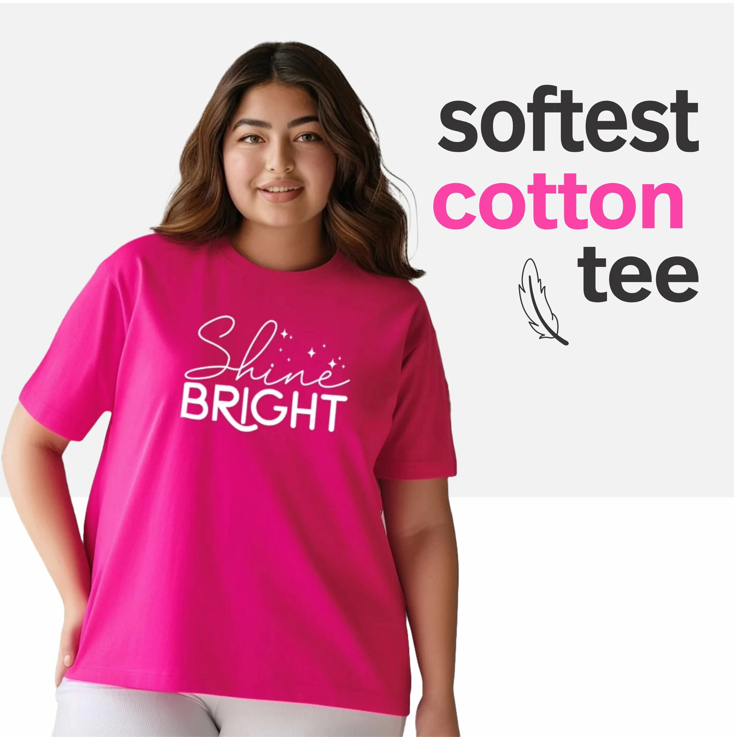 Shine Bright Plus Size Women T-Shirt