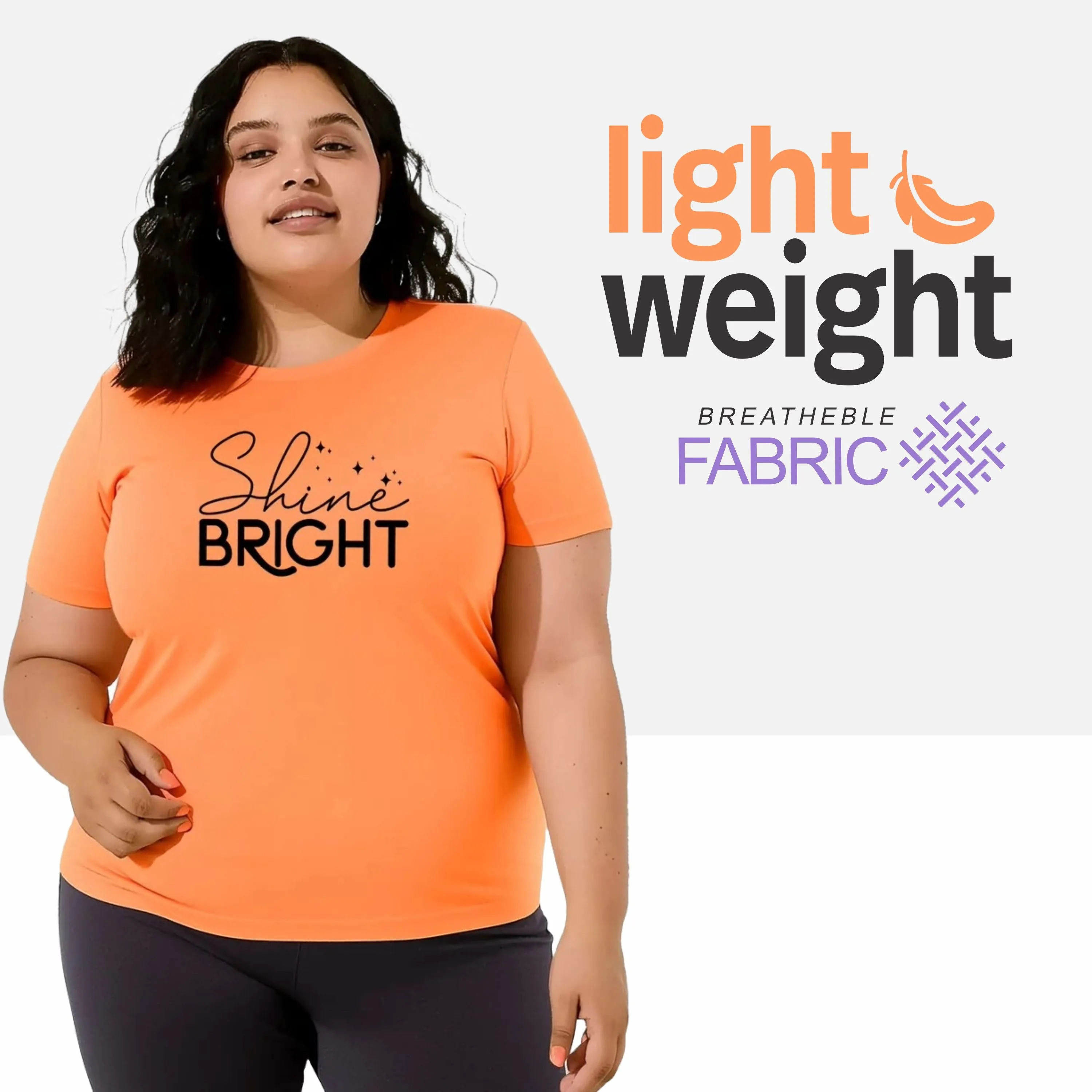 Shine Bright Plus Size Women T-Shirt