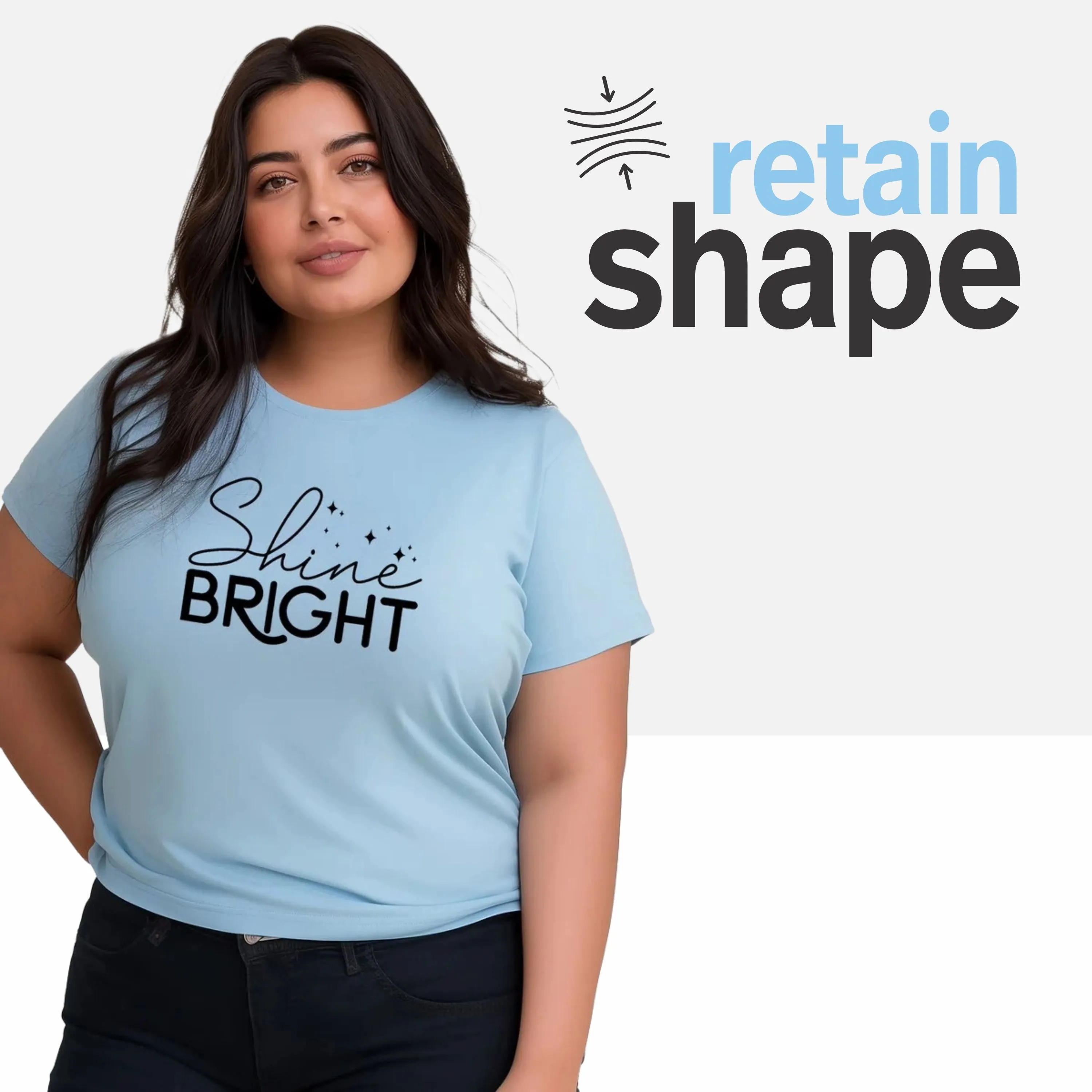 Shine Bright Plus Size Women T-Shirt