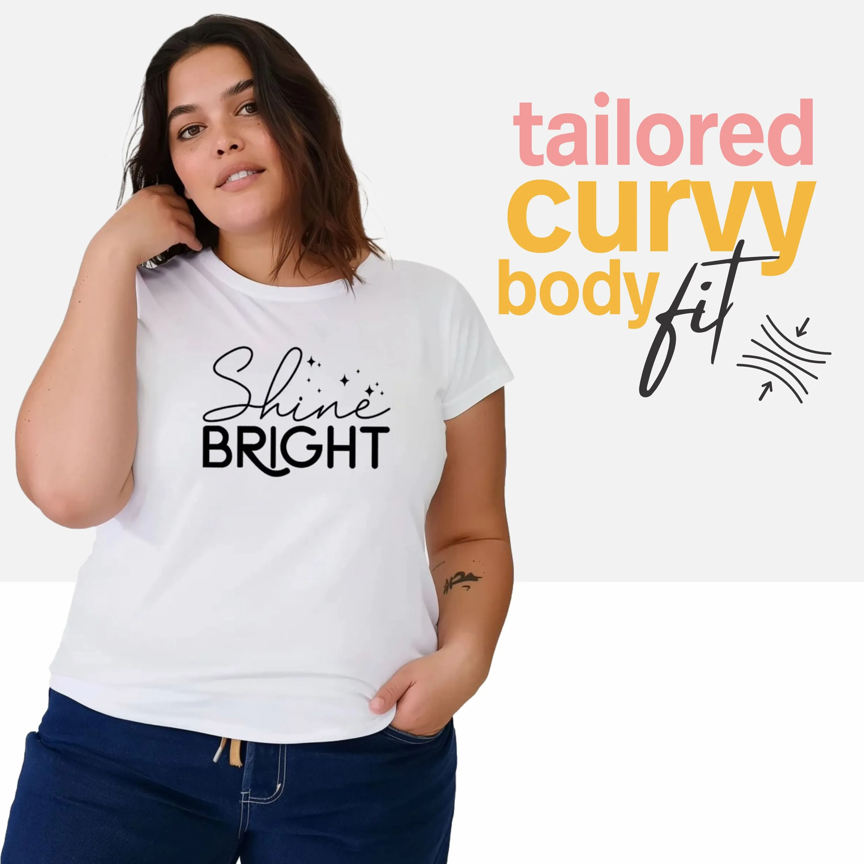 Shine Bright Plus Size Women T-Shirt