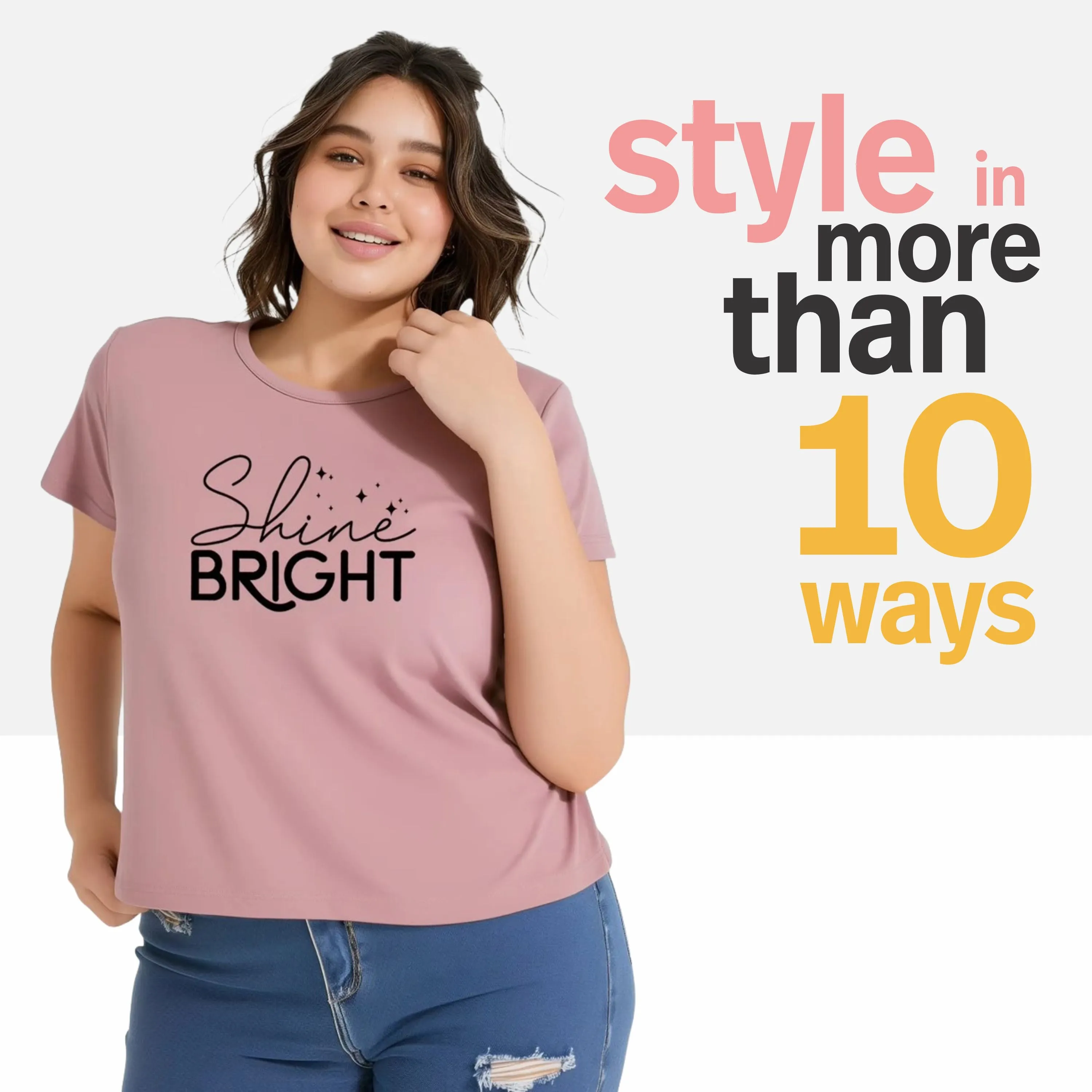 Shine Bright Plus Size Women T-Shirt