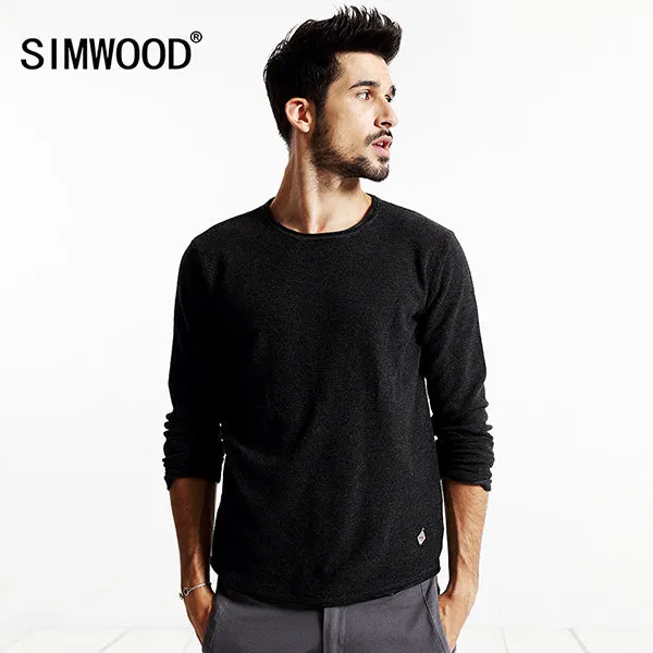 SIMWOOD  Brand 2017 New Autumn Winter Casual Sweater Men Fashion long Sleeve pullovers MY2015