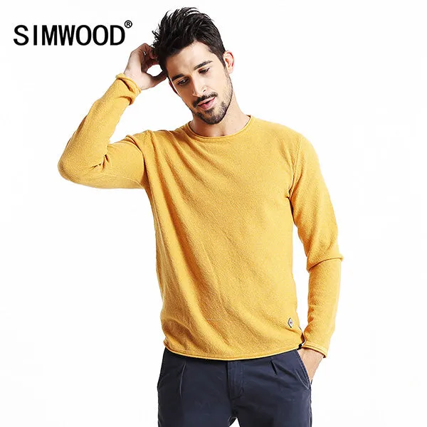 SIMWOOD  Brand 2017 New Autumn Winter Casual Sweater Men Fashion long Sleeve pullovers MY2015