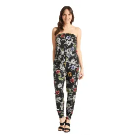 Sleeveless Multicolor Floral Print Jumpsuit