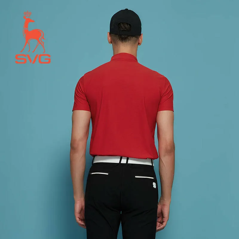 SVG Golf Men's Stand Collar Polo