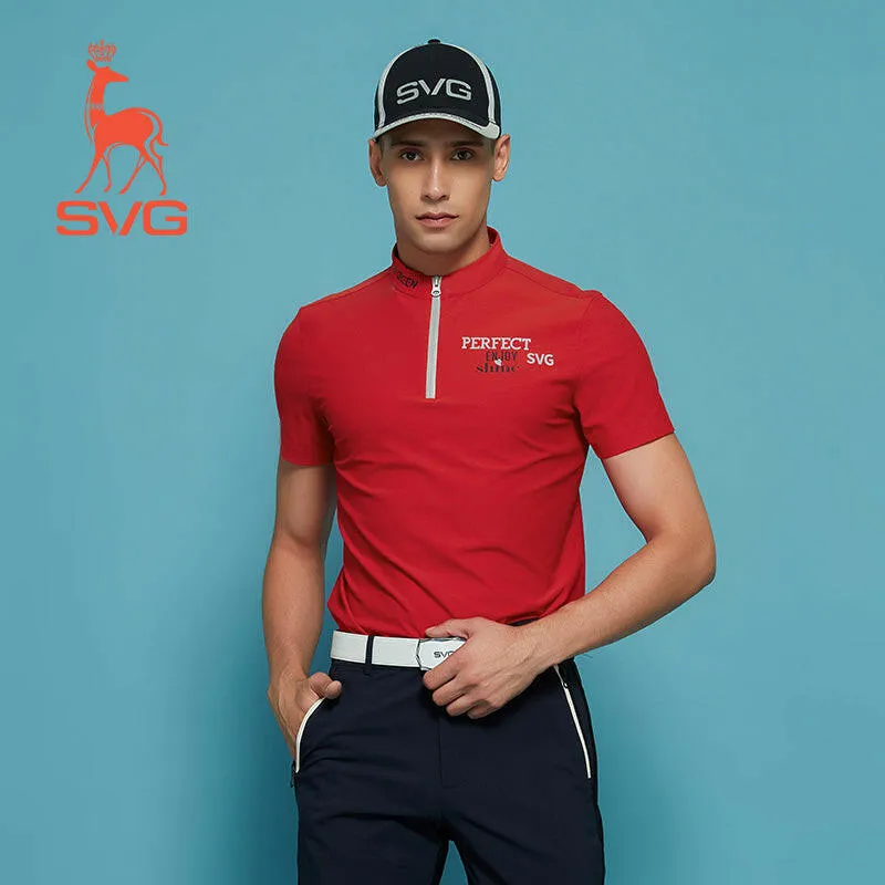 SVG Golf Men's Stand Collar Polo