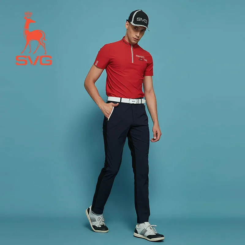 SVG Golf Men's Stand Collar Polo