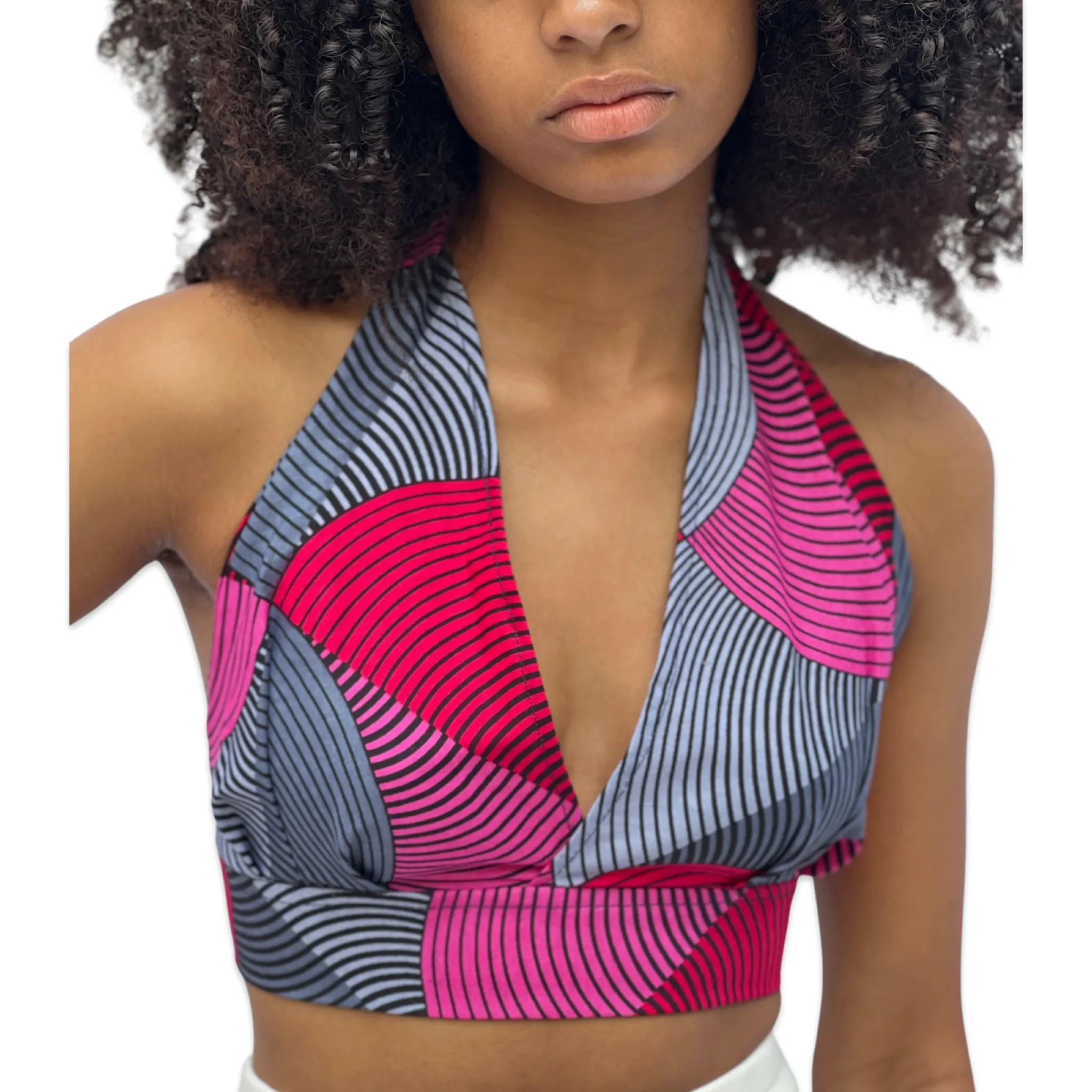 The Chroma Collection Halter Top - Shades of Pink