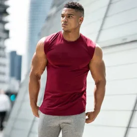 Trendy Solid Color Fitness Tank Top For Men