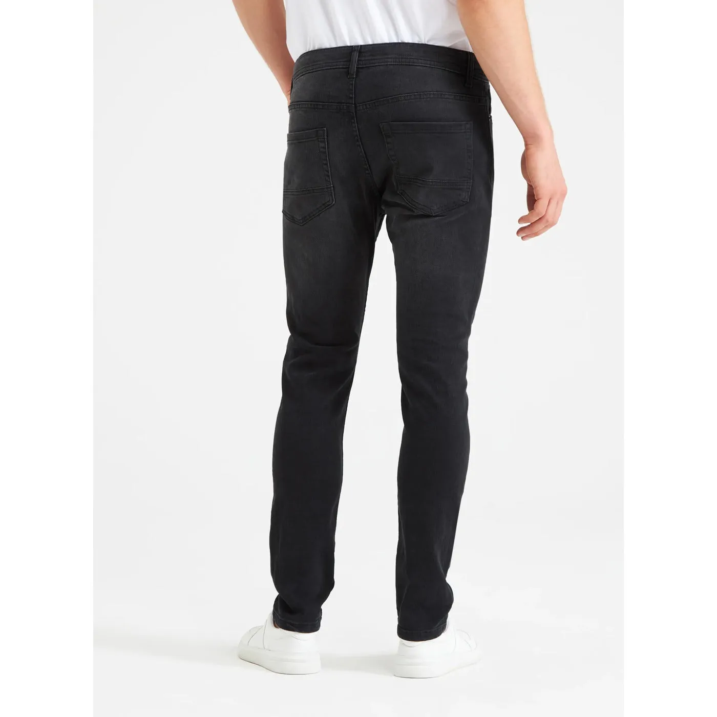 TRN Black ripped skinny jeans denim