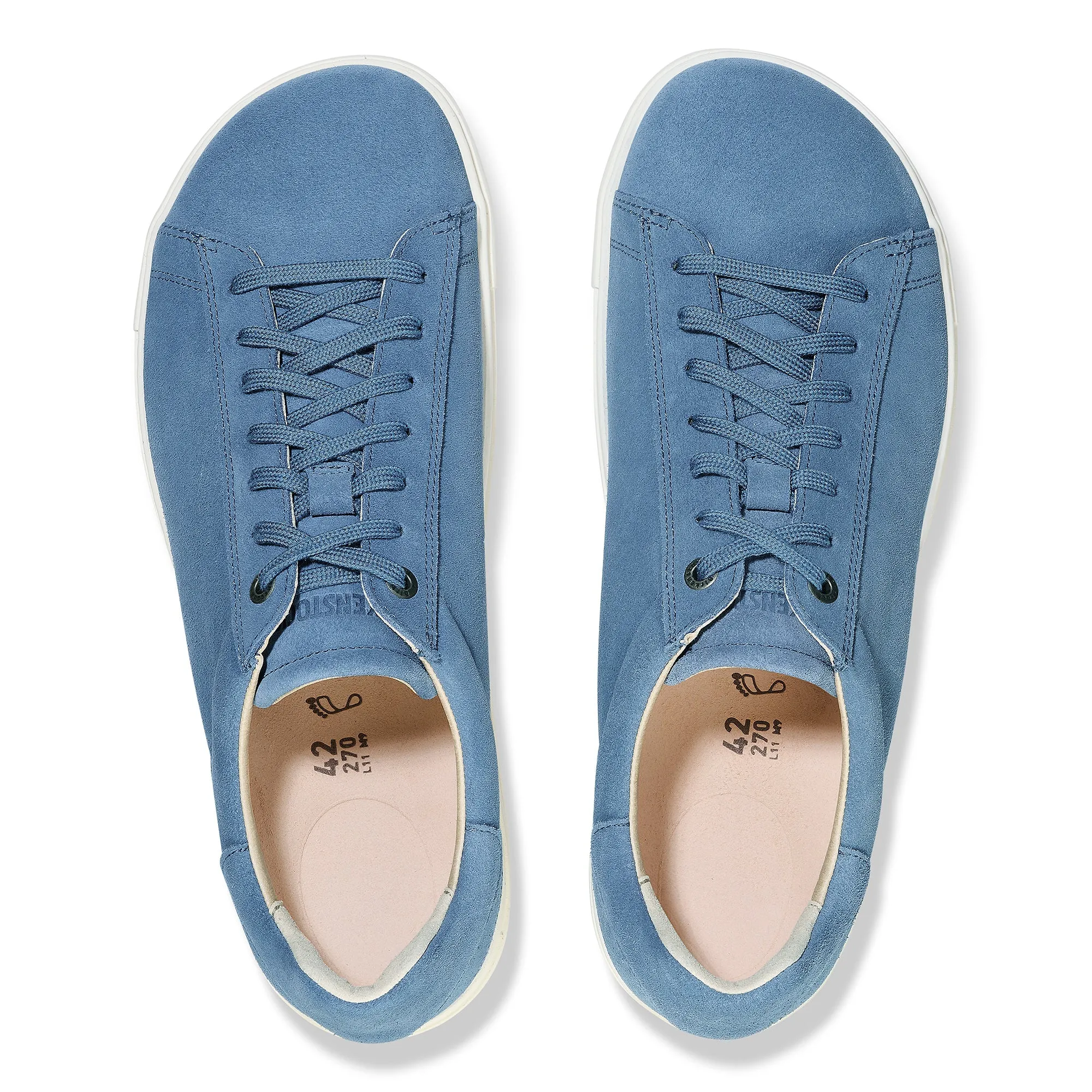 Women's Birkenstock Bend Low Suede Leather Color: Elemental Blue