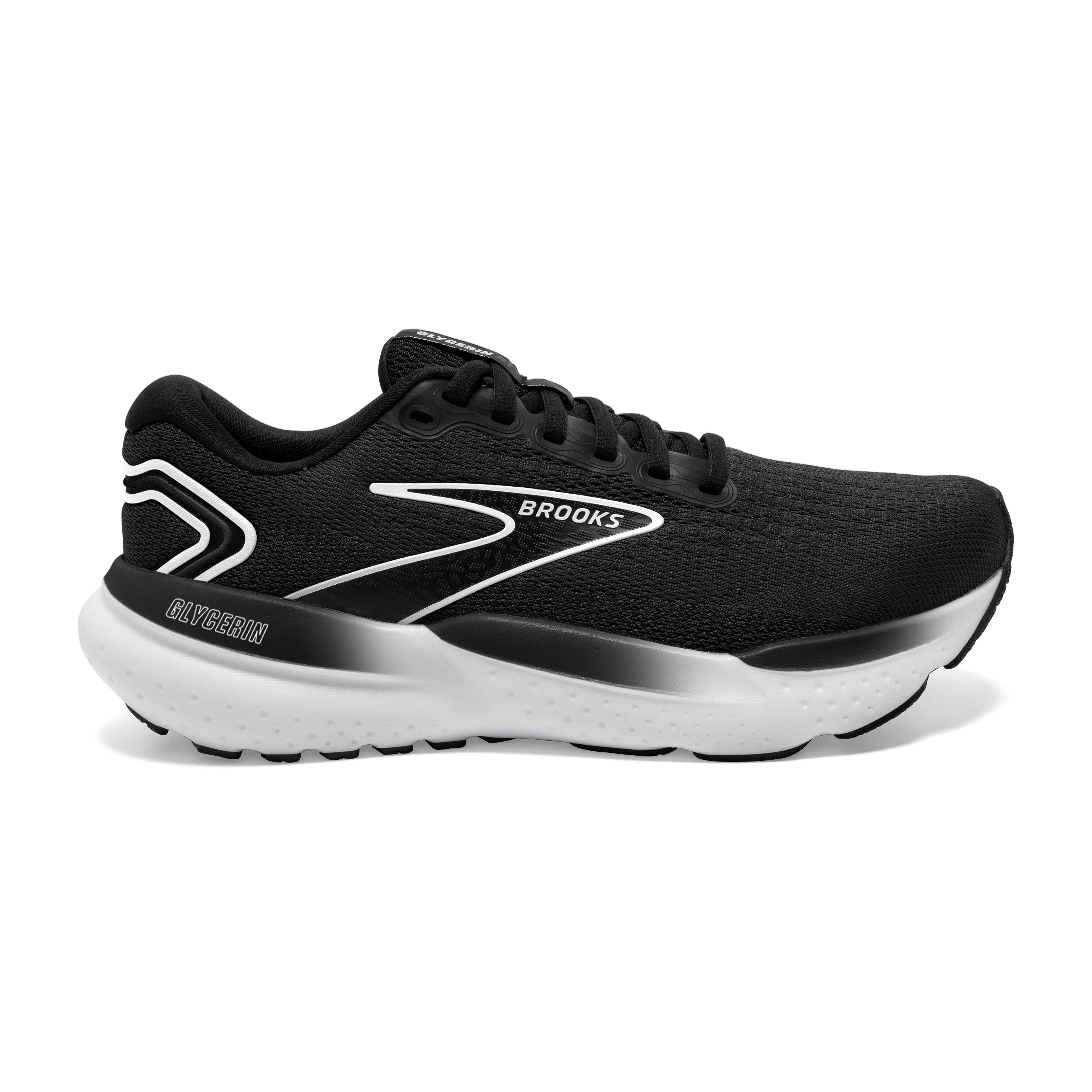 Women's Brooks Glycerin 21 Color: Black / Grey/ White (WIDE WIDTH)