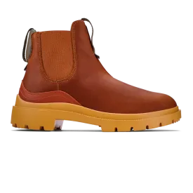 Women's Olukai Hehi Waterproof Chelsea Boots Color: Fox / Hunter